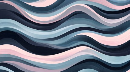 A flat surface covered with wavy lines in shades of blue, pink and dark gray.