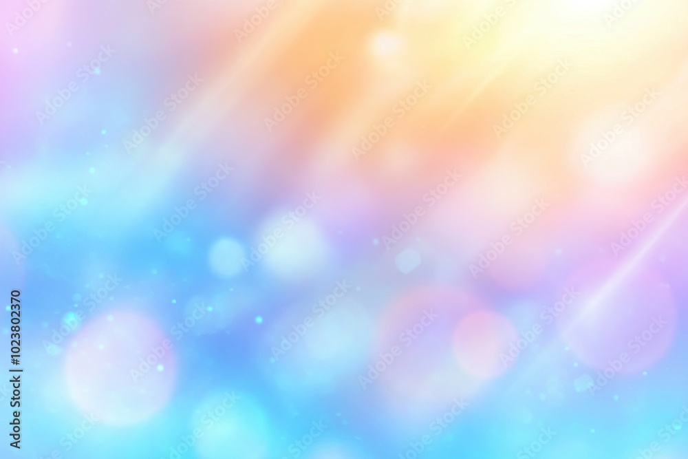 Aufkleber Vibrant Iridescent Gradient Background With Soft Colors Creating a Serene Visual Experience