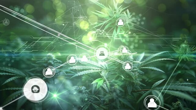A bunch of green plants with a bunch of different shapes and sizes. The shapes are all connected to each other