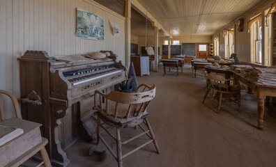 Pump Organ and School Room, Ghost Town of Bodie