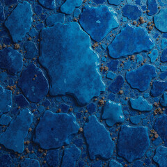 Amethyst texture with deep blue hues and organic patterns resembling water droplets