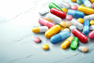 Mockup of medical pillows for healthcare, featuring a soft design on a plain background, ideal for product promotion and medical visuals.