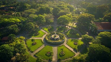 Granada park's aerial view, Nicaragua