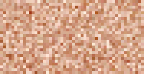 Abstract background with blurry brown pixel color censorship element. Appropriate for digital design projects