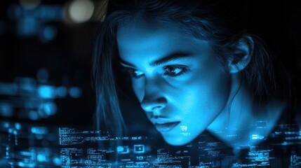 Graphic designer working on a computer with creative tools, representing the blend of technology and art in visual communication