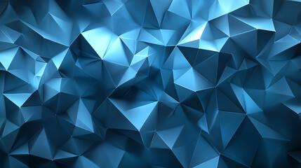 Obraz premium Abstract Blue Geometric Pattern Background Modern Triangular Design