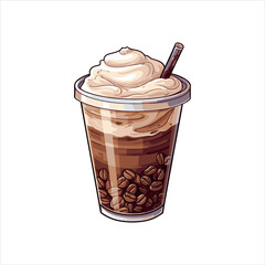 cup of coffee with beans,coffee, cup, drink, cafe, espresso, cappuccino, breakfast, beverage, white, hot, caffeine, brown, latte, isolated, saucer, food, morning, black, mug, milk, aroma, closeup, cup