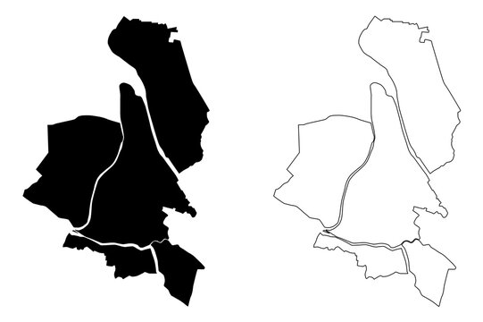 Pasig City (Republic of the Philippines, Metro Manila, National Capital Region) map vector illustration, scribble sketch City of Pasig map