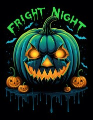T-shirt Design Fight Night Halloween