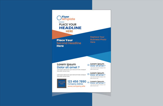 modern design template for infographics and modern business flyer design