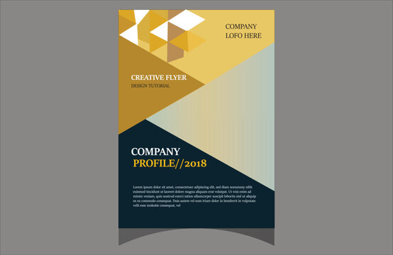 modern design template for modern business flyer design