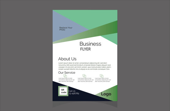 modern design template and modern business flyer design