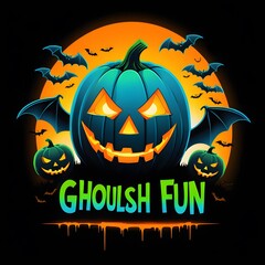 Ghoush Fun Halloween T-shirt Design