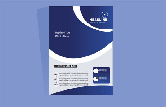 New template business flyer design