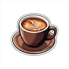cup of coffee with beans,coffee, cup, drink, cafe, espresso, cappuccino, breakfast, beverage, white, hot, caffeine, brown, latte, isolated, saucer, food, morning, black, mug, milk, aroma, closeup, cup