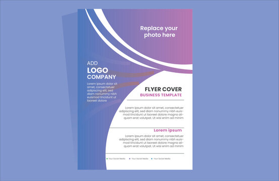 modern design template and new modern business flyer design