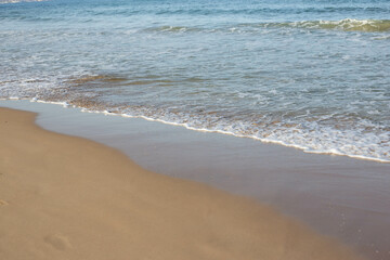 waves on the beach