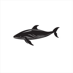 black whale,fish, dolphin, shark, animal, sea, vector, ocean, blue, cartoon, illustration, white, isolated, water, mammal, marine, fin, underwater, silhouette, nature, art, swimming, wildlife, black, 