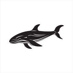 black whale,fish, dolphin, shark, animal, sea, vector, ocean, blue, cartoon, illustration, white, isolated, water, mammal, marine, fin, underwater, silhouette, nature, art, swimming, wildlife, black, 