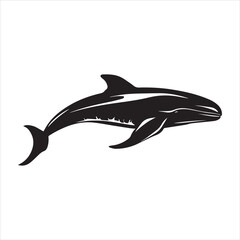 black whale,fish, dolphin, shark, animal, sea, vector, ocean, blue, cartoon, illustration, white, isolated, water, mammal, marine, fin, underwater, silhouette, nature, art, swimming, wildlife, black, 