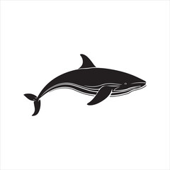 black whale,fish, dolphin, shark, animal, sea, vector, ocean, blue, cartoon, illustration, white, isolated, water, mammal, marine, fin, underwater, silhouette, nature, art, swimming, wildlife, black, 