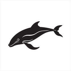 silhouette of a dolphin,fish, dolphin, shark, animal, sea, vector, ocean, water, illustration, cartoon, logo, silhouette, fin, nature, mammal, marine, underwater, swimming, tattoo, blue, art,
