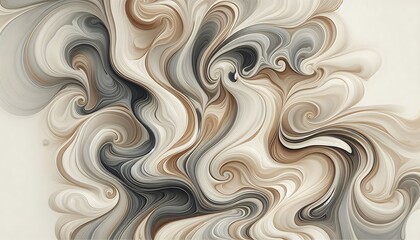 Fototapeta premium sophisticated marble background with fluid, swirling patterns in soft beige and grey tones, creating a classic and elegant look,generative ai