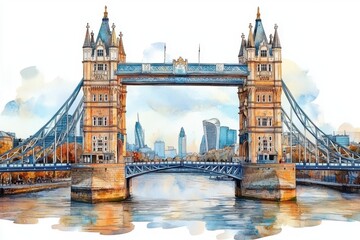 Obraz premium London bridge architecture landmark building. 