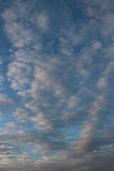 A blue sky with clouds