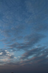 A blue sky with clouds