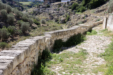 Rupestrian village in the Rivolta district of Ginosa, Puglia, Italy