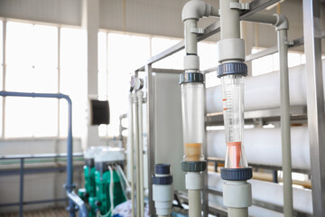 Industrial factory with equipment for grain production