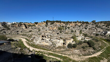 Rock Village of Casale District of Ginosa, Puglia, Italy