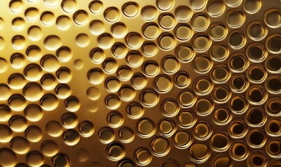 A gold background with a lot of small circles