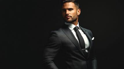 Fototapeta premium Confident Businesman looking at Camera