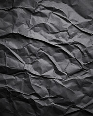 crumpled black paper texture