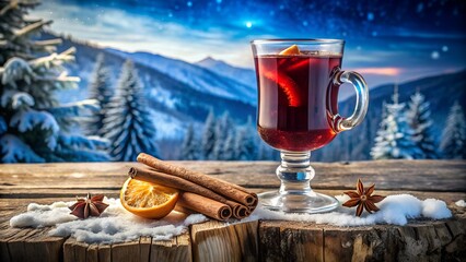 mulled wine with spices