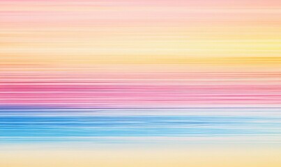 A vibrant pastel gradient featuring horizontal brushstrokes blends soft colors at sunset, creating a serene and artistic atmosphere