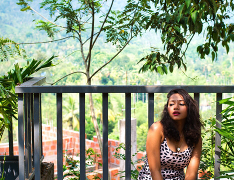 Fashion photoshoot indoors.