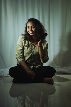 Fashion photoshoot indoors.