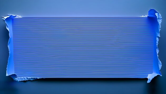 artistic blue box with torn edges and ample space for customization