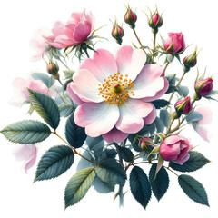 bouquet of pink roses, set of garden autumn flowers, watercolor floral
bouquet of flowers