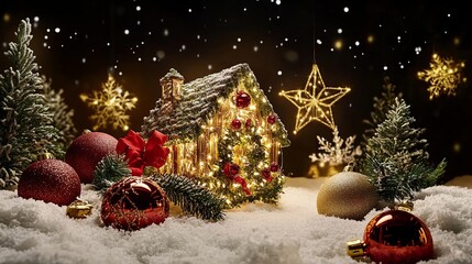 christmas colorful festive background