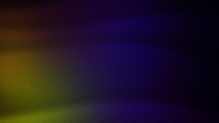 A dark abstract gradient blending rich hues of purple, blue, and green with subtle touches of yellow, featuring a grainy texture. Ideal for moody wallpapers, creative backdrops, and modern designs