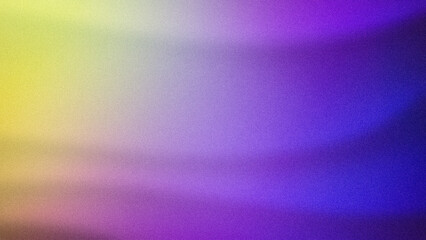 A vibrant abstract gradient blending soft hues of yellow, purple, and blue with a grainy texture. Ideal for modern wallpapers, creative backdrops, and colorful designs