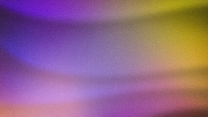 A vibrant abstract gradient with soft transitions of purple, blue, yellow, and pink hues, featuring a grainy texture. Perfect for creative backdrops, wallpapers, and modern designs