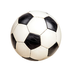 Obraz premium Classic black and white soccer ball, white isolate background. transparent background
