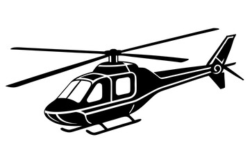 helicopter isolated on white