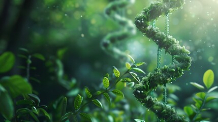 a green plant with a spiral of moss