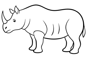 illustration of a rhinoceros